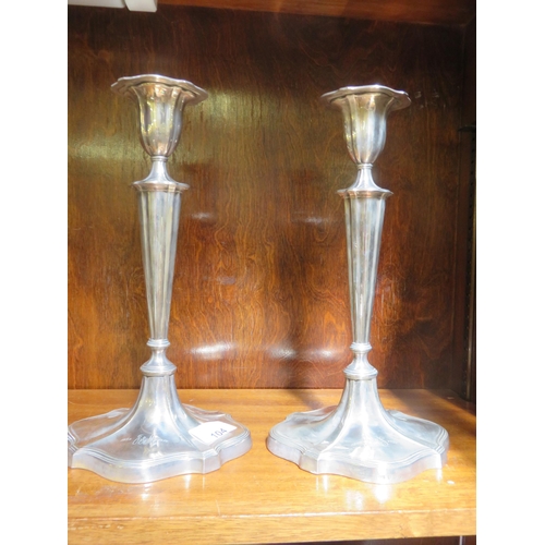 104 - Pair of Hamilton & Inches of Edinburgh Silver Candlesticks