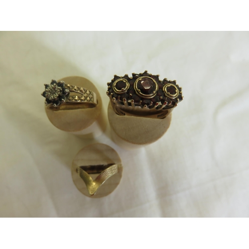 109 - Two 9ct Gold Dress Rings and One Other