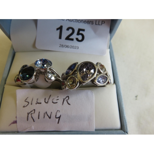 125 - Two Silver Dress Rings