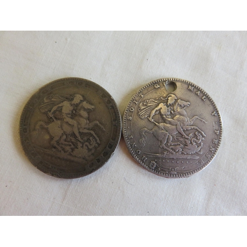 146 - Two George III Crowns