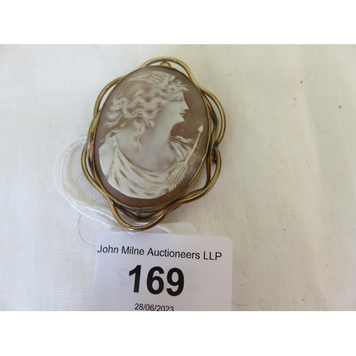 169 - Large Cameo Brooch