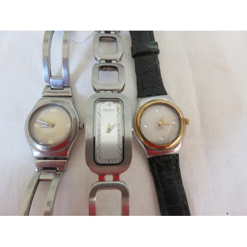 179 - Two Swatch Watches and One DKNY Watch