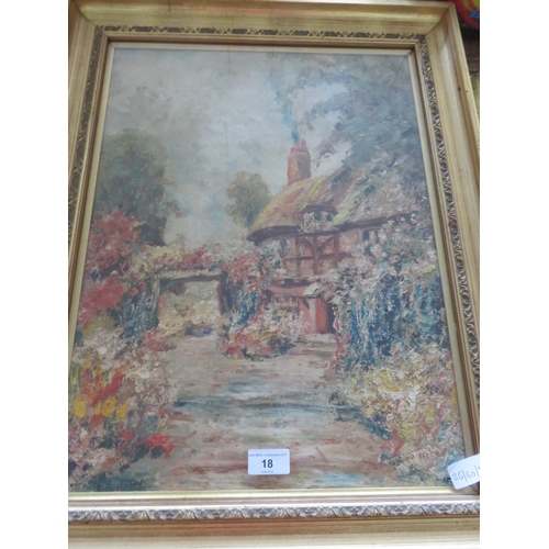 18 - Gilt Framed Oil 