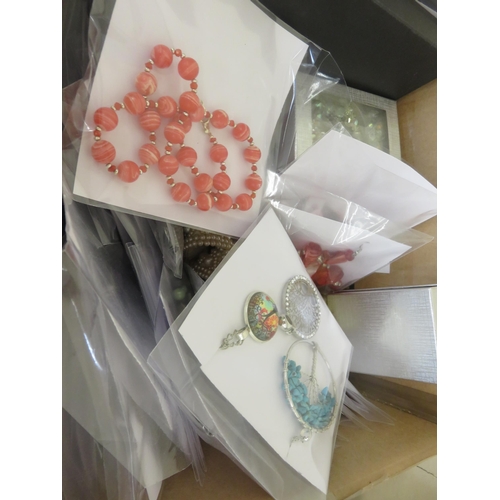 212 - Two Large Boxes of Costume Jewellery