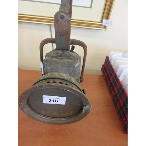 216 - Railway Lamp marked LNER