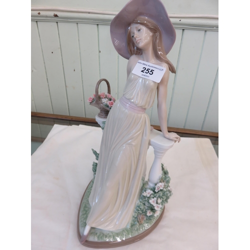 255 - Large Boxed Lladro Lady Figure