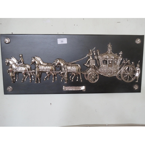 30 - Wall Hanging Coronation Coach of George 111