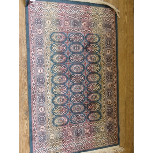 357 - Two Fringed Silk Rugs 46