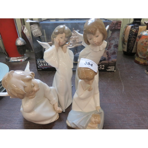 384 - Four Lladro Figures