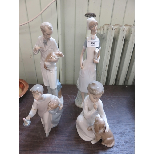 390 - Four Lladro Figures