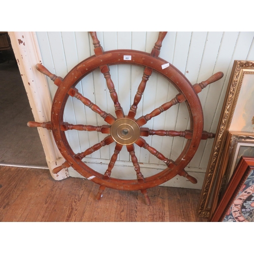 482 - Ships Steering Wheel