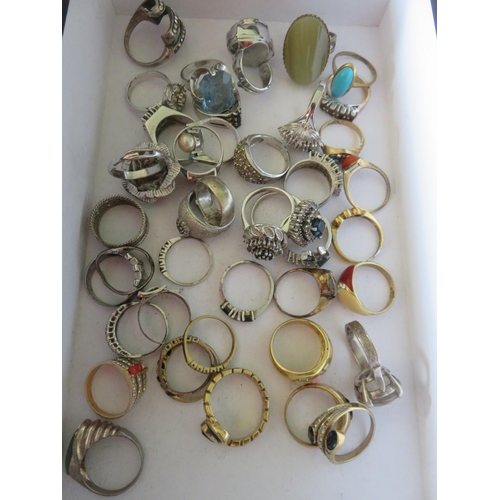 64 - Quantity of Silver Rings