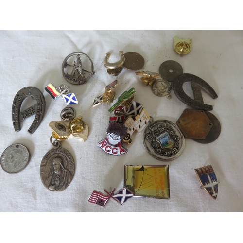 86 - Large Gilt Bronze Medical Medal and Badges, Medals, etc