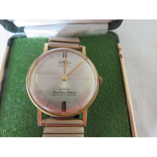 98 - Vintage Sunrex Jemaflex Gents Watch