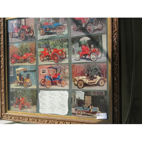 40 - Framed Pictures of Early 1900's Cars