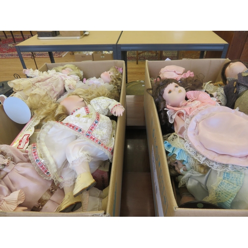 419 - Two Boxes of Dolls