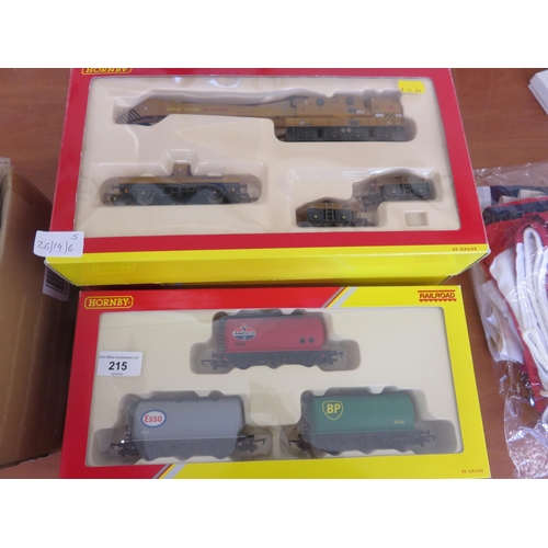 215 - Five Hornby  Boxed Tanker and Crane Sets