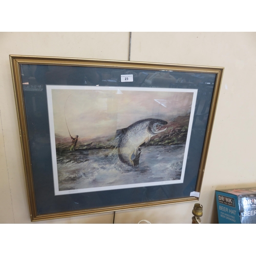 23 - Gilt Framed Limited Edition 348/750 - 