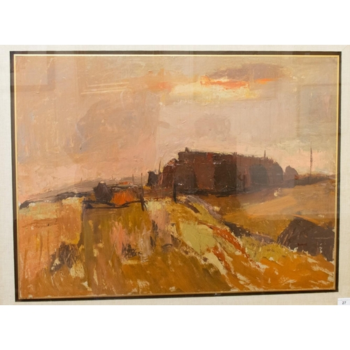 William Burns "Farm Early Morning" Oil Painting 24" x 32"