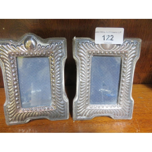 122 - Pair of London Hallmarked Silver Photo Frames