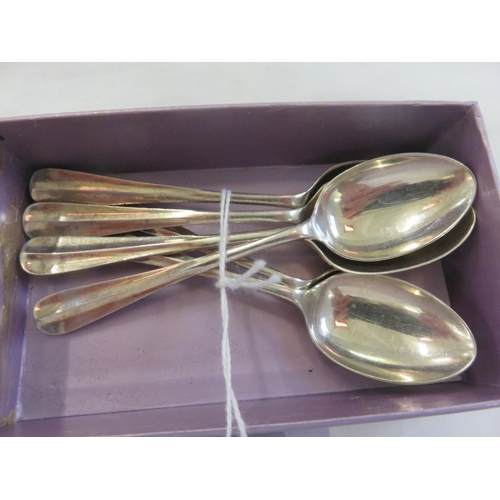 148 - Set of Six Sheffield Hallmarked Silver Coffee Spoons