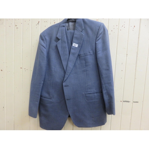 451 - Gent's Blue Suit Including Waistcoat and Trousers