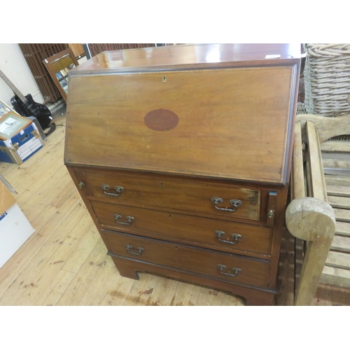 460 - Inlaid Mahogany Writing Bureau