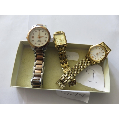 109 - Three Ladies Bracelet Watches, Seiko and Rotary