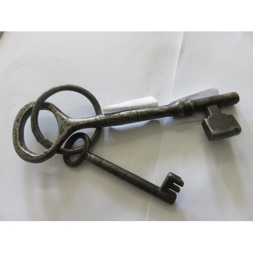 111 - Two Antique Iron/steel Keys