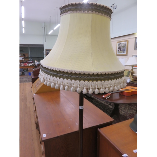 397 - Mahogany Standard Lamp and shade