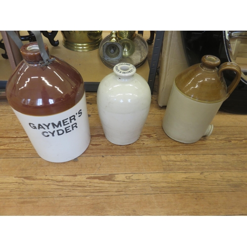 434 - Gaymers Cider Demijohn and two other ceramic demijohns