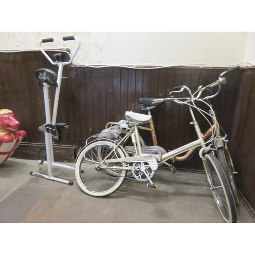 439 - Two Folding Bicycle - One Static Exercise Bike