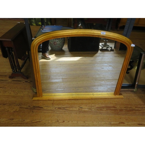 69 - Gilt Framed Overmantel Mirror