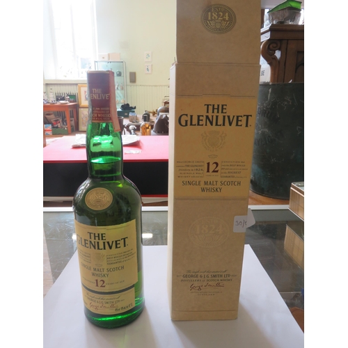 76 - Boxed Glenlivet Single Malt Whisky 12 years