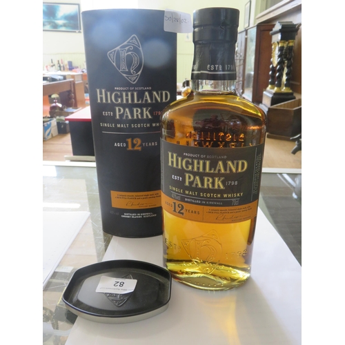 82 - Boxed Bottle Highland Park 12 year old Single Malt