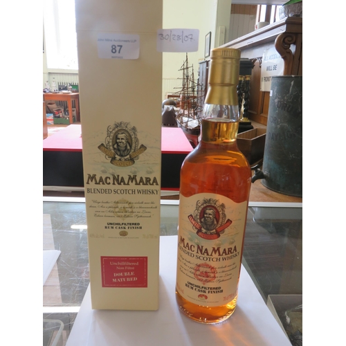 87 - Boxed Bottle Macnamara Blended Scotch Whisky