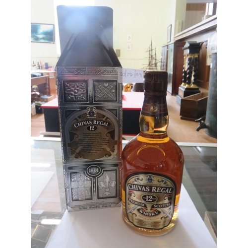 89 - Boxed Bottle Chivas Regal 12 year old whisky