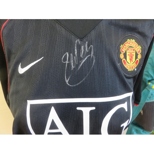 421 - Two Carlos Teves Manchester United Signed Shirts