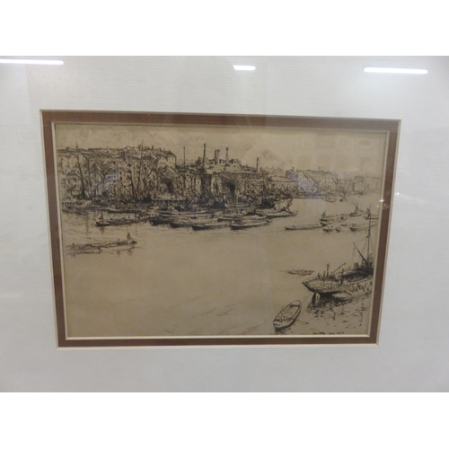 12 - Framed Print River and Townscape