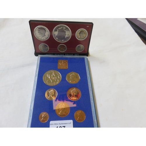 137 - 1977 British and American Coin Sets