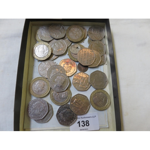 138 - Quantity of 50p's and £2 Coins depicting Beatrix Potter Characters, Olympic Games, etc