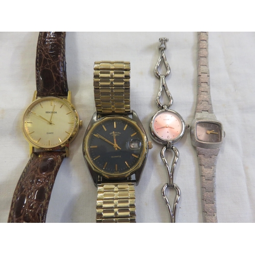 156 - Gents Sekonda Watch, Gents Rotary Watch, Accurist Ladies Watch, Exox Ladies Watch