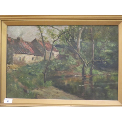 40 - Framed Oil Painting 