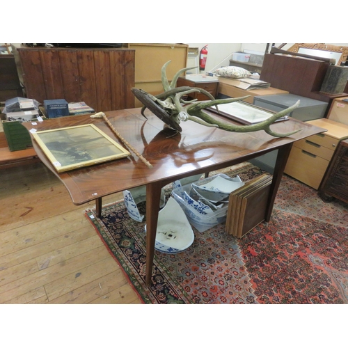 470 - Mahogany Dining Table With One Leaf