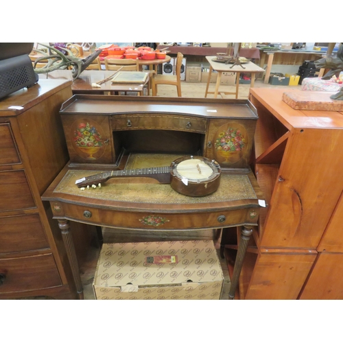 477 - Ladies Inlaid Writing Desk, Edwardian