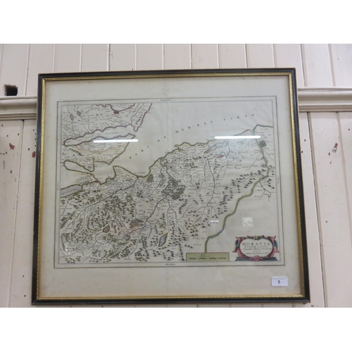 5 - Framed Map of Morayshire