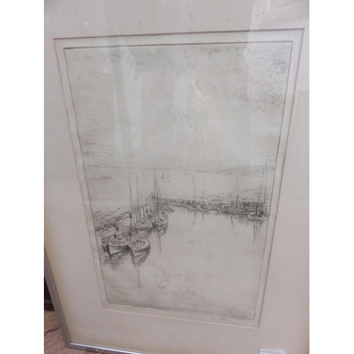 James McBey Etching "Gamrie Harbour",