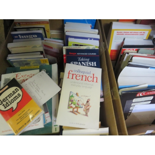 262 - Two boxes Foreign Language and other books