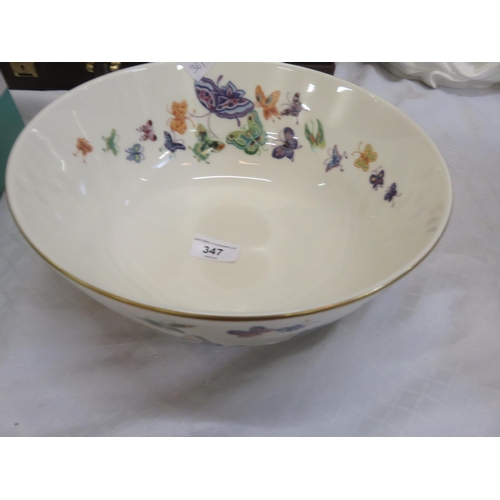 347 - Butterfly Design Bowl by Franklin Mint