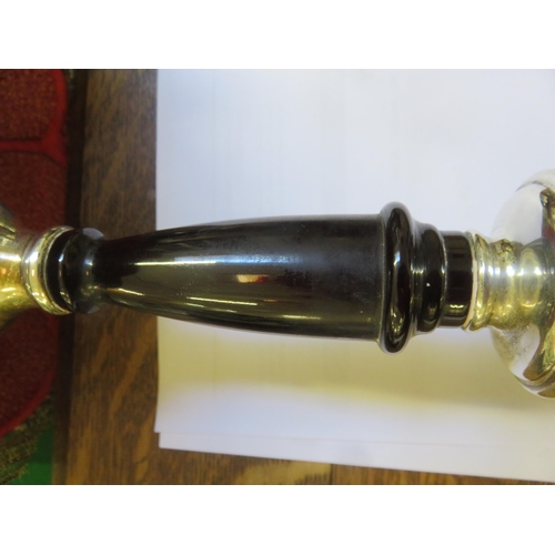 307 - Silver and Bakelite Table Lamp